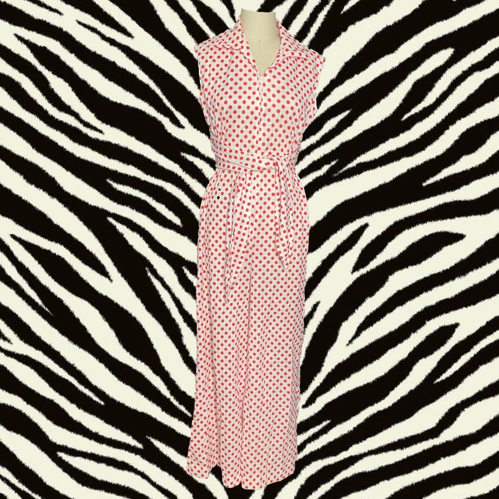 1970s True Vintage Polka Dot Jumpsuit
